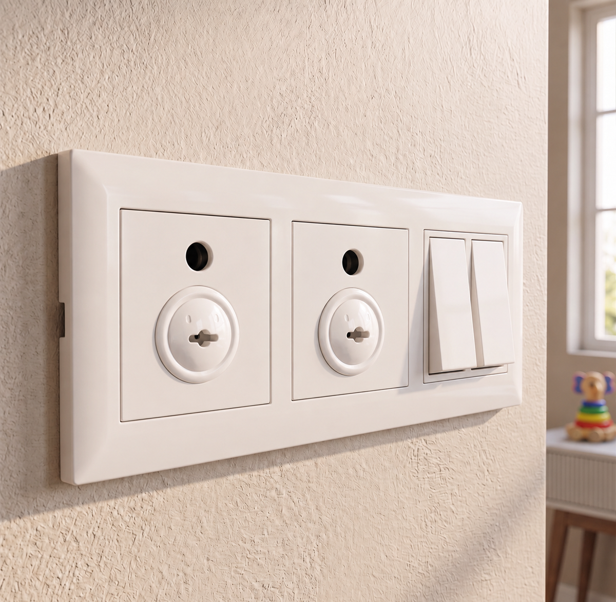 Socket Cover Guard with Removal Key