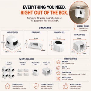 Invisible Magnetic Cabinet & Drawer Lock image 3