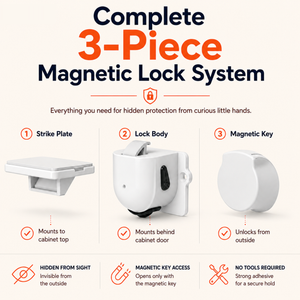 Invisible Magnetic Cabinet & Drawer Lock image 7