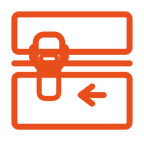 Stick the lock on the oven